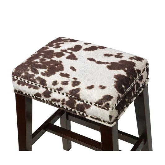 Walt Brown Cow Print Bar Stool