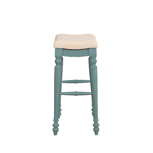 Marino Blue Backless Bar Stool