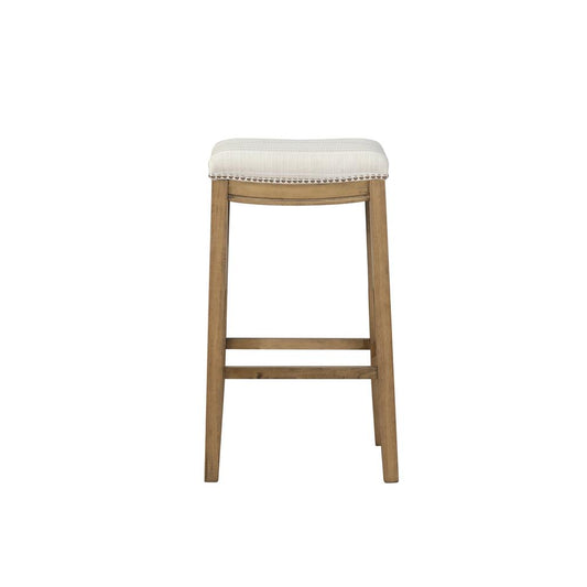 Claridge Linen Striped Bar Stool