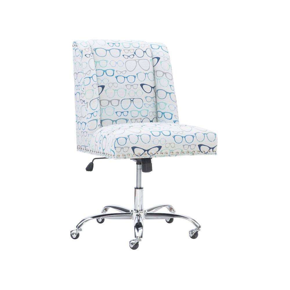 Draper Office Chair, Glasses Print