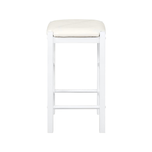Lancer 3 Piece Tavern Set, White Faux Marble