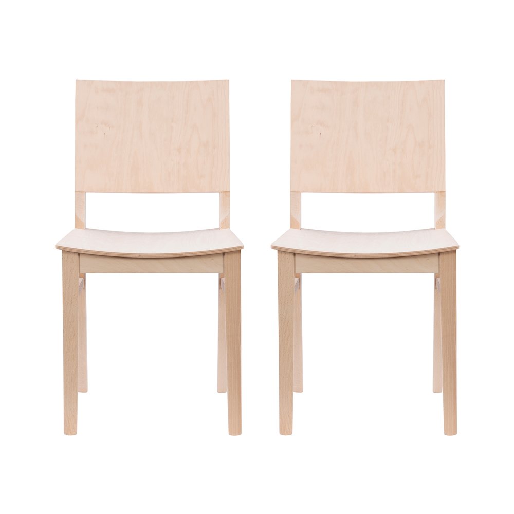 Devin Side Chair Unfinished- Set Of Two