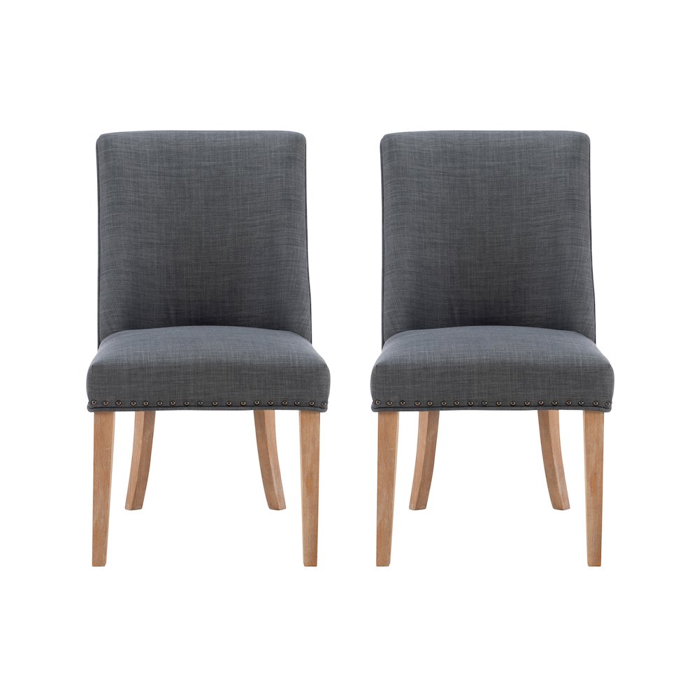 Adler Dining Chair Natural Grey Set of Two