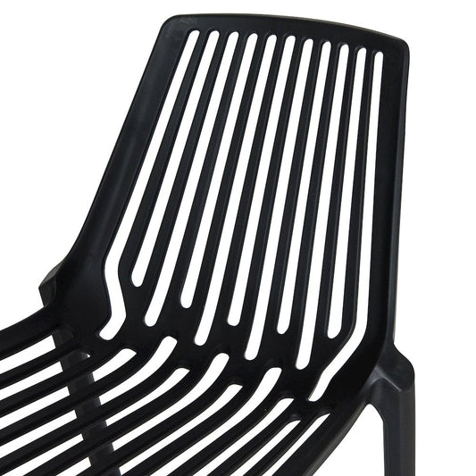 Acken Plastic Stackable Dining Chair, Set of 4