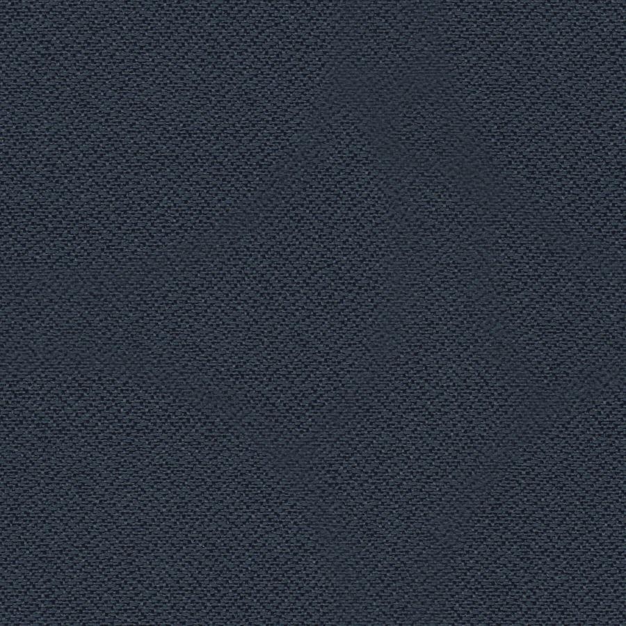 Lorell Avent Big & Tall Upholstered Guest Chair with Arms - Dark Blue Steel, Crepe Fabric Seat - Dark Blue Steel Back - Powder Coated, Black Tubular Steel Frame - Four-legged Base - Armrest - 1 Each