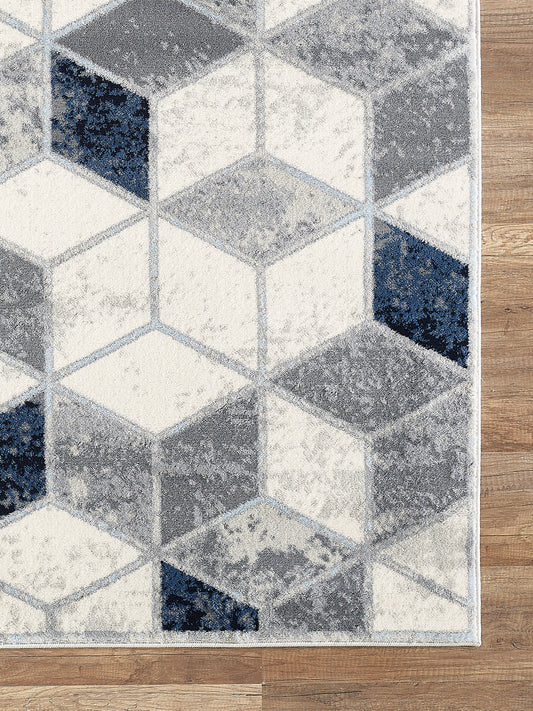 Geometric Cube Neutral Grey