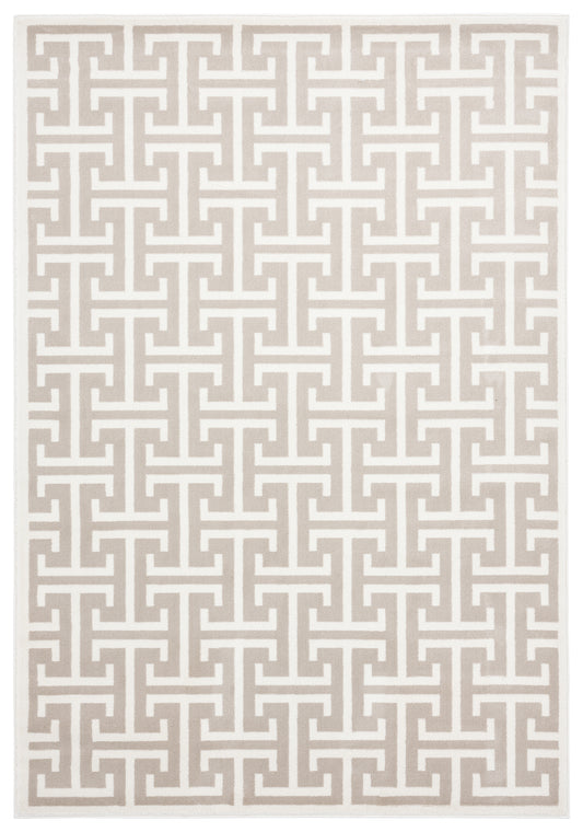Beige Cream Geometric H Pattern