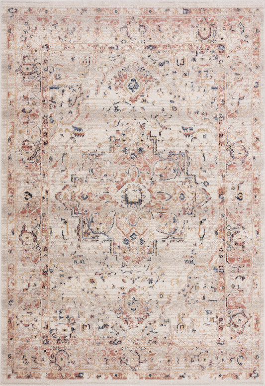 Beige Traditional Medallion