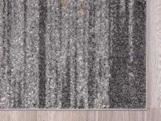 Grey Yellow Painted Swirl