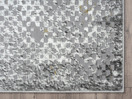 Grey Gold Mesh Modern