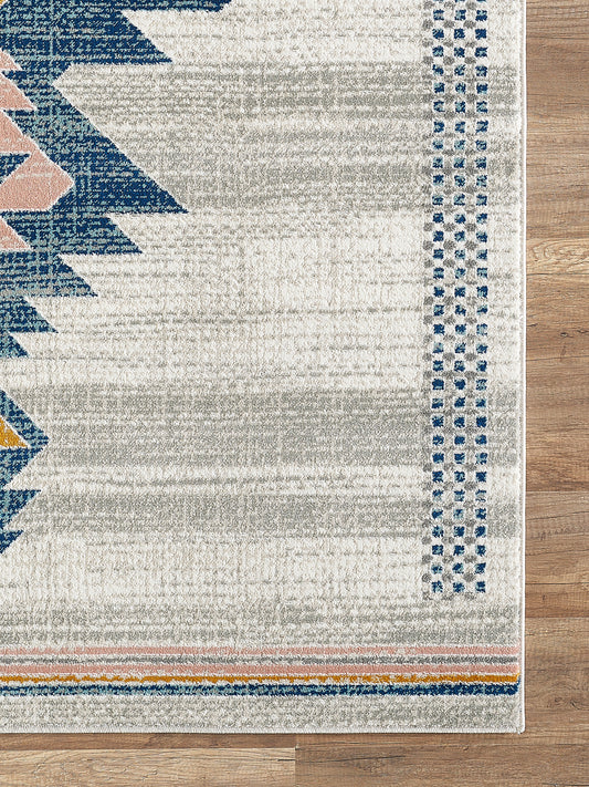 Southwestern Tribal Print Blue and Orange