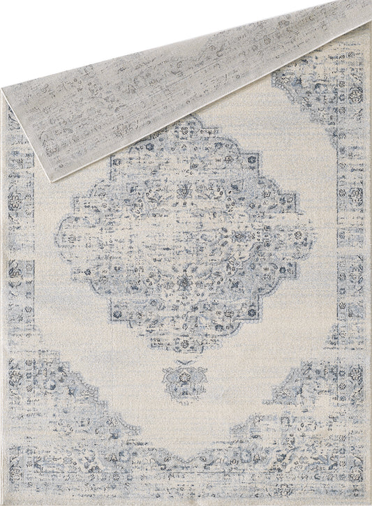 Ivory Distressed Medallion