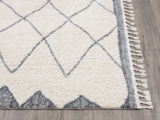 Cream Grey Outline Border