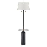 Shelve It 65'' High 2-Light Floor Lamp - Matte Black