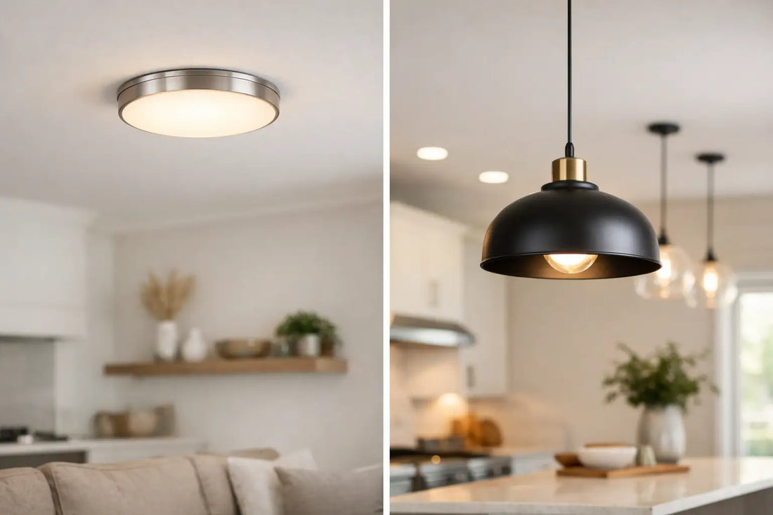 Flush Mount vs Pendant Lighting for Your Home