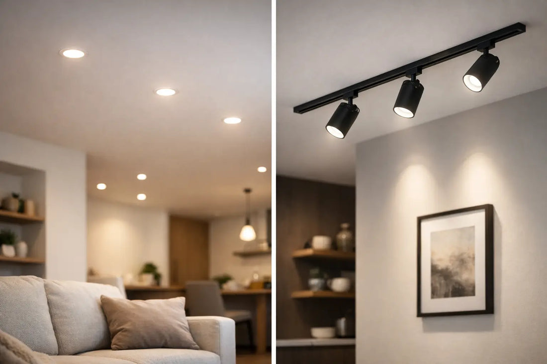 Recessed Lighting vs Track Lighting