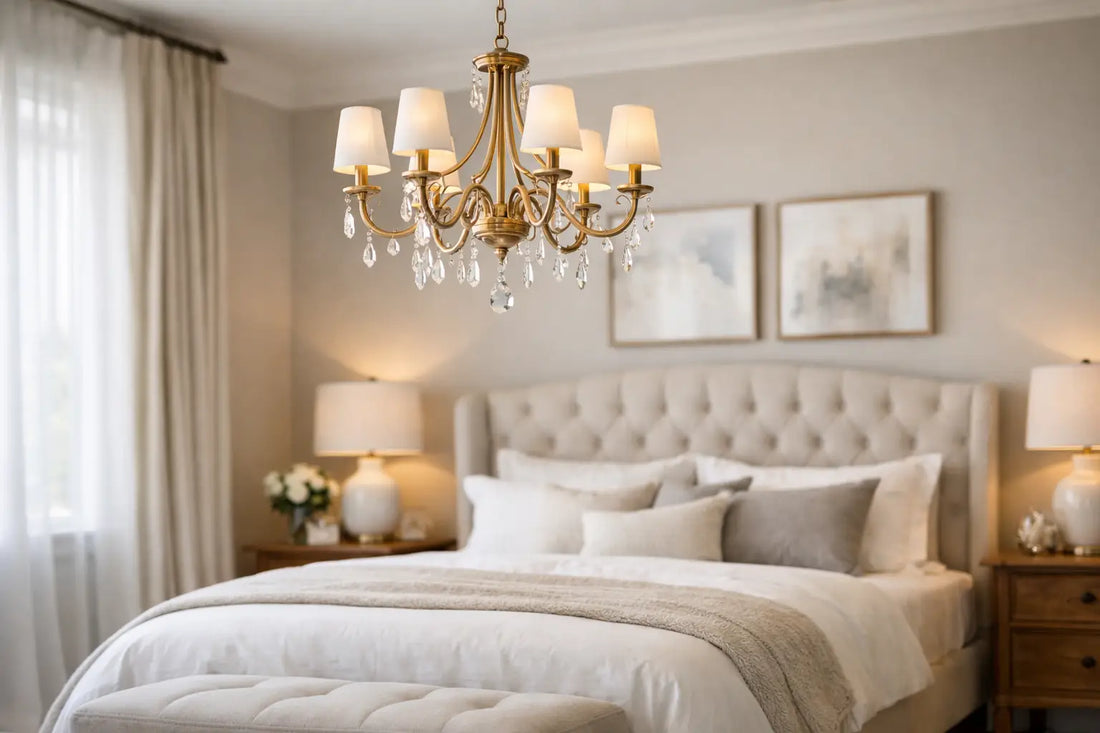 Bedroom Chandeliers That Make a Room Feel Finished