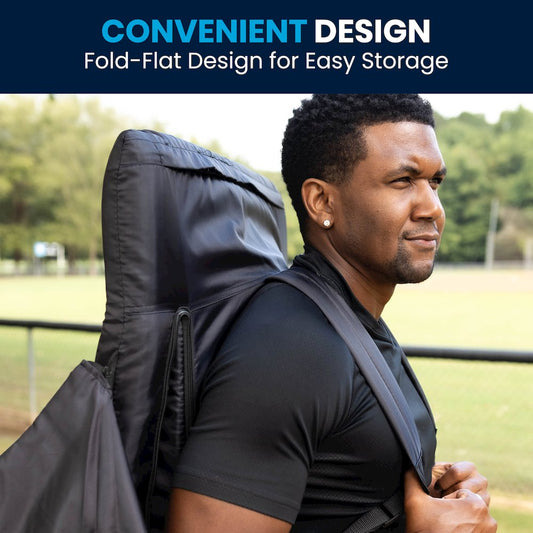 Set of 2 Black Portable Lightweight Stadium Chairs with Armrests