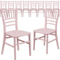 10 Pk. Kids Pink Resin Chiavari Chair