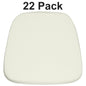 22 Pk. Soft Ivory Fabric Chiavari Chair Cushion