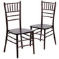 2 Pk. HERCULES Series Walnut Wood Chiavari Chair