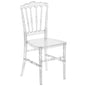 Elegance Crystal Ice Napoleon Stacking Chair