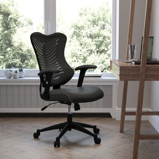 High Back Designer Black Mesh Executive Swivel Office Chair