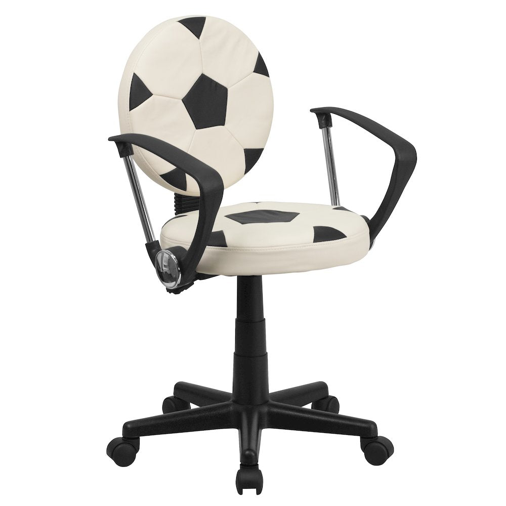 Soccer Swivel Task Office Chair with Arms