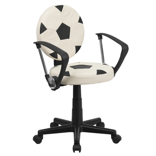 Soccer Swivel Task Office Chair with Arms