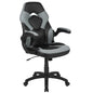 X10 Gaming Chair Racing Office Computer Swivel Chair, Gray/Black LeatherSoft