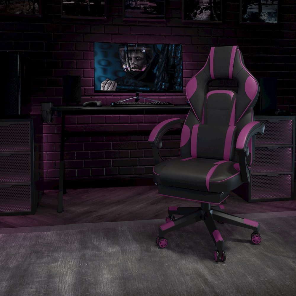 X40 Gaming Chair Racing Computer Chair - Black/Purple