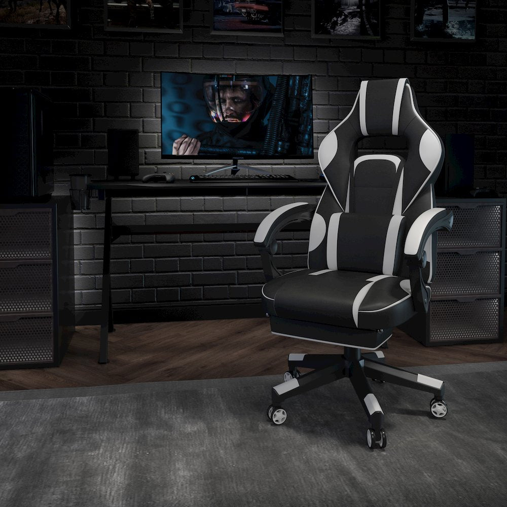 X40 Gaming Chair Racing Computer Chair - White