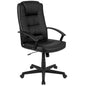 Flash Fundamentals High Back Black Task Office Chair with Arms