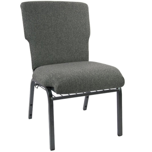 Charcoal Gray Discount Church Chair - 21 in. Wide