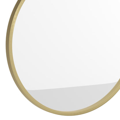 Modern 30 Inch Round Wall Mount Accent Mirror