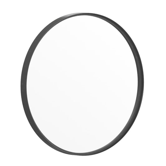 Modern 24 Inch Round Wall Mount Accent Mirror