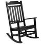 All-Weather Poly Resin Rocking Chair in Black