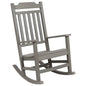 All-Weather Poly Resin Rocking Chair in Gray