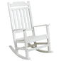 All-Weather Poly Resin Rocking Chair in White