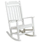 All-Weather Poly Resin Rocking Chair in White