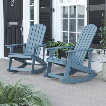 Adirondack Rocking Chair in Sea Foam - Set of 2