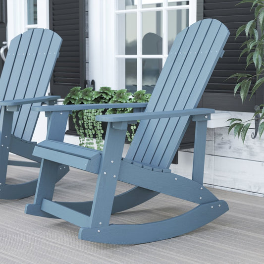 Adirondack Rocking Chair in Sea Foam