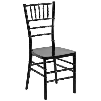 PREMIUM Black Resin Stacking Chiavari Chair