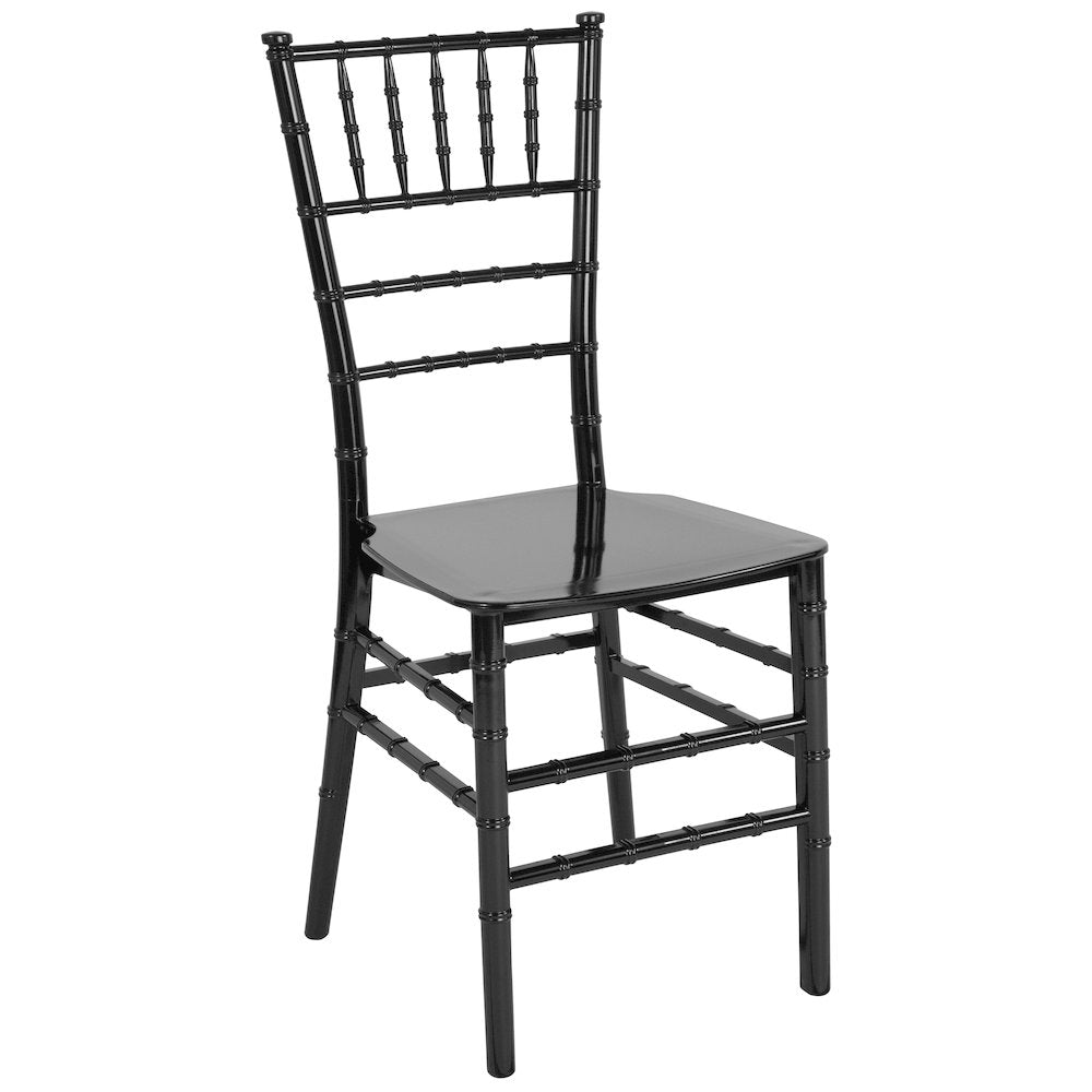 Black Resin Stacking Chiavari Chair