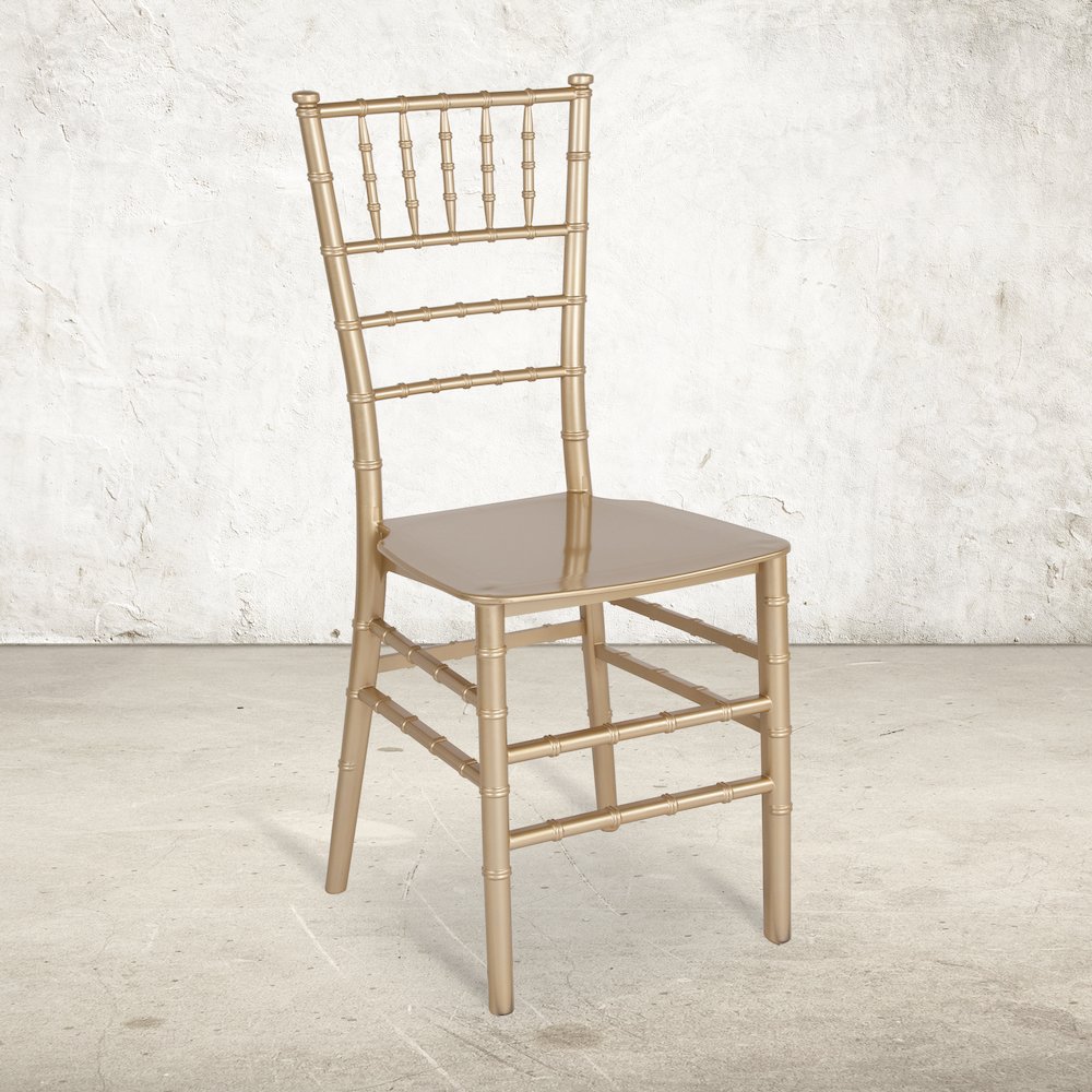 Gold Resin Stacking Chiavari Chair