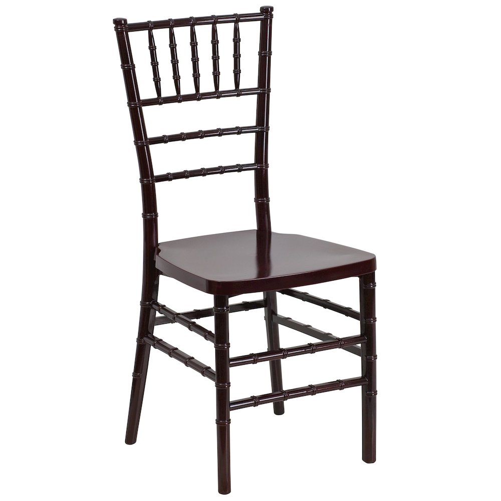 PREMIUM Mahogany Resin Stacking Chiavari Chair