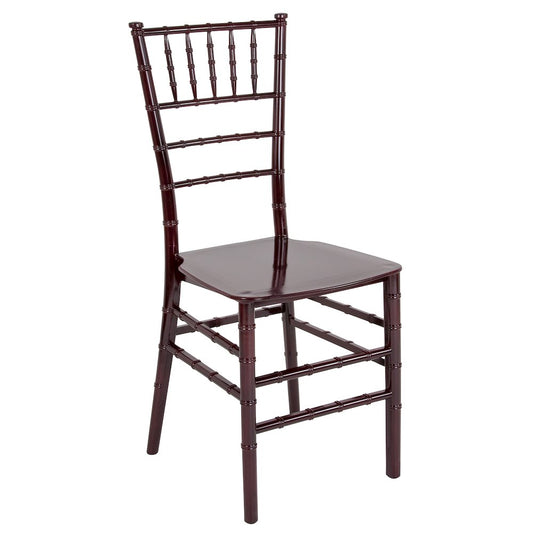 Mahogany Resin Stacking Chiavari Chair