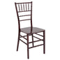 Mahogany Resin Stacking Chiavari Chair