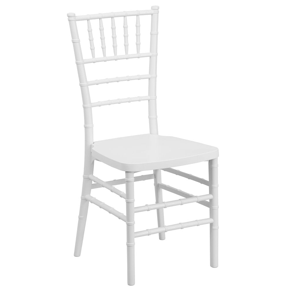 PREMIUM Matte White Resin Stacking Chiavari Chair