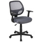 Fundamentals Mid-Back Gray Mesh Swivel Ergonomic Task Office Chair with Arms
